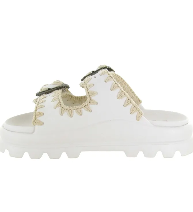 sandales et nu pieds - Mule Sabot - femme - Caoutchouc - Beige - Mou