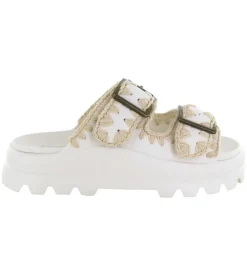 sandales et nu pieds - Mule Sabot - femme - Caoutchouc - Beige - Mou
