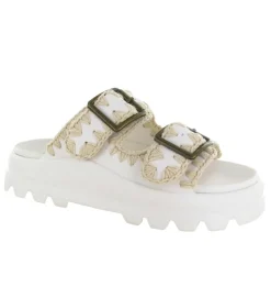 sandales et nu pieds - Mule Sabot - femme - Caoutchouc - Beige - Mou