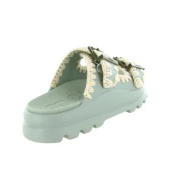 sandales et nu pieds - Mule Sabot - femme - Caoutchouc - Bleu - Mou