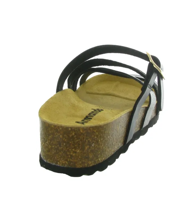 sandales et nu pieds - Mule Sabot - femme - Synthétique - Noir - Armando