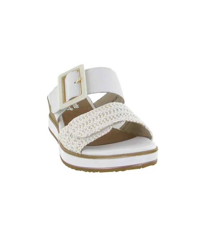 sandales et nu pieds - Mule Sabot - femme - Cuir - Blanc - Remonte