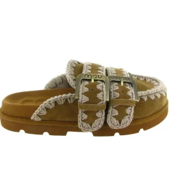 sandales et nu pieds - Mule Sabot - femme - Nubuck - Chestnut - Mou