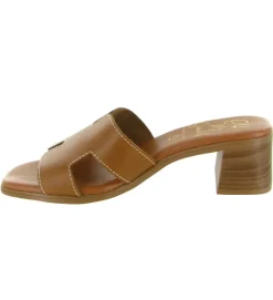 sandales et nu pieds - Mule Sabot - femme - Cuir - Marron - Oh my sandals