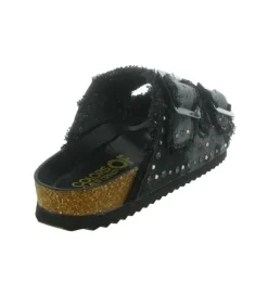 sandales et nu pieds - Mule Sabot - femme - Jeans - Noir - Colors of california