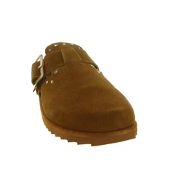 sandales et nu pieds - Mule Sabot - femme - Nubuck - Chestnut - Colors of california