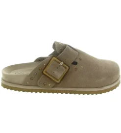 sandales et nu pieds - Mule Sabot - femme - Nubuck - Beige - Colors of california