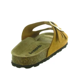 sandales et nu pieds - Mule Sabot - femme - Nubuck - Camel - Armando