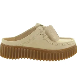 sandales et nu pieds - Mule Sabot - femme - Nubuck - Beige - Clarks