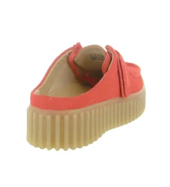sandales et nu pieds - Mule Sabot - femme - Nubuck - Rose - Clarks