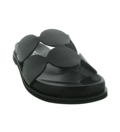 sandales et nu pieds - Mule Sabot - femme - Cuir - Noir - Bibi lou