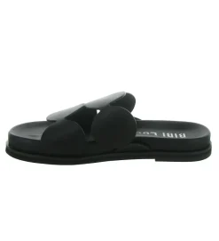 sandales et nu pieds - Mule Sabot - femme - Cuir - Noir - Bibi lou