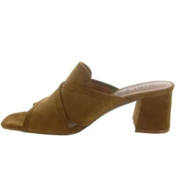 sandales et nu pieds - Mule Sabot - femme - Nubuck - Camel - Bibi lou
