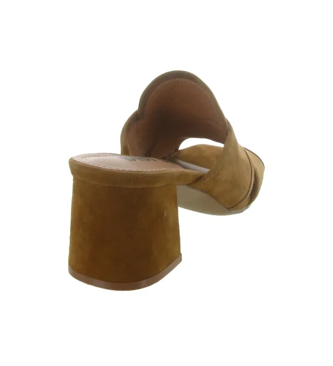 sandales et nu pieds - Mule Sabot - femme - Nubuck - Camel - Bibi lou