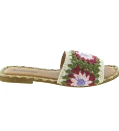 sandales et nu pieds - Mule Sabot - femme - Cuir - Vert - Donna lucca