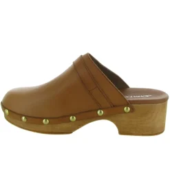 sandales et nu pieds - Mule Sabot - femme - Cuir - Marron - Xapatan