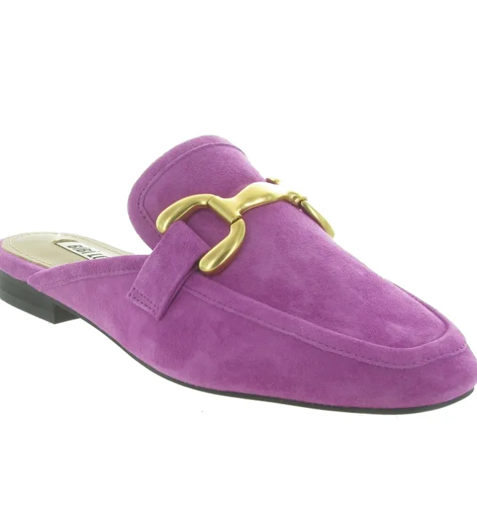 sandales et nu pieds - Mule Sabot - femme - Nubuck - Violet - Bibi lou