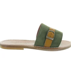 sandales et nu pieds - Mule Sabot - femme - Cuir - Vert - K.jacques
