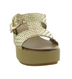sandales et nu pieds - Mule Sabot - femme - Cuir - Or - Inuovo