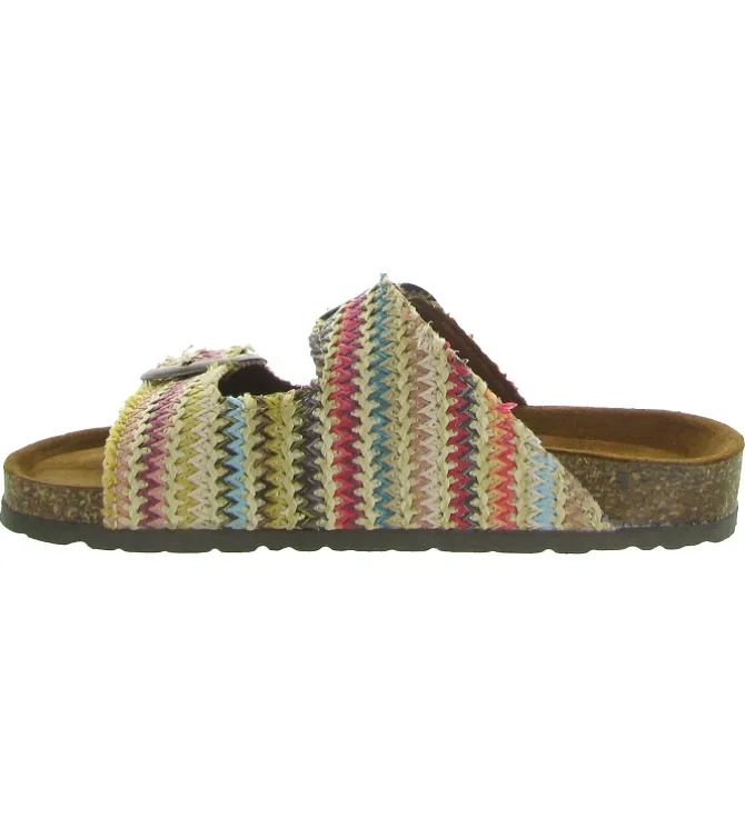 sandales et nu pieds - Mule Sabot - femme - Cuir - Multicolor - Donna lucca