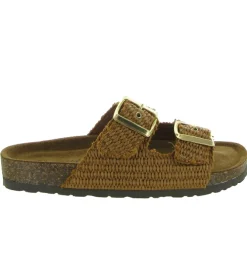 sandales et nu pieds - Mule Sabot - femme - Cuir - Marron - Donna lucca