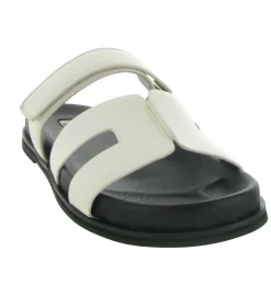 sandales et nu pieds - Mule Sabot - femme - Cuir - Beige - Bibi lou