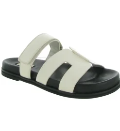 sandales et nu pieds - Mule Sabot - femme - Cuir - Beige - Bibi lou