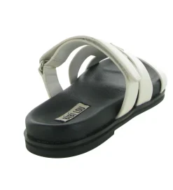 sandales et nu pieds - Mule Sabot - femme - Cuir - Beige - Bibi lou