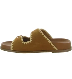 sandales et nu pieds - Mule Sabot - femme - Cuir - Chestnut - Bibi lou