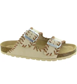 sandales et nu pieds - Mule Sabot - femme - Cuir - Beige - Armando