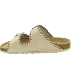 sandales et nu pieds - Mule Sabot - femme - Cuir - Beige - Armando