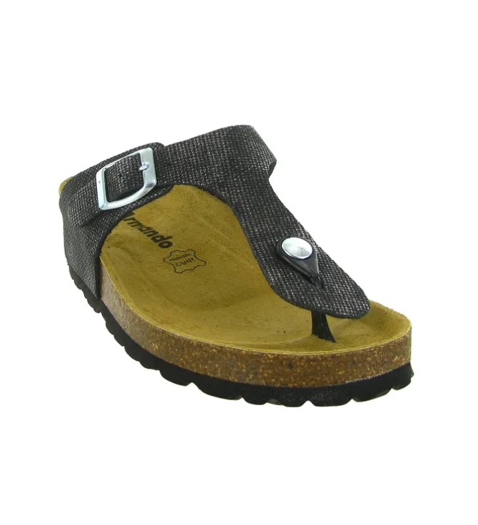 sandales et nu pieds - Mule Sabot - femme - Cuir - Noir - Armando