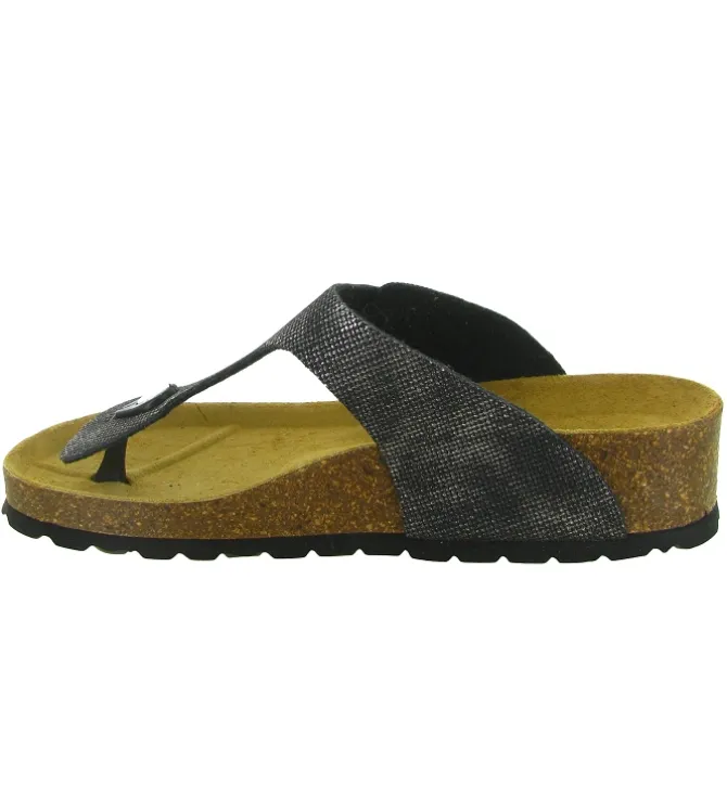 sandales et nu pieds - Mule Sabot - femme - Cuir - Noir - Armando