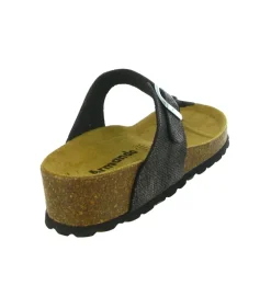 sandales et nu pieds - Mule Sabot - femme - Cuir - Noir - Armando
