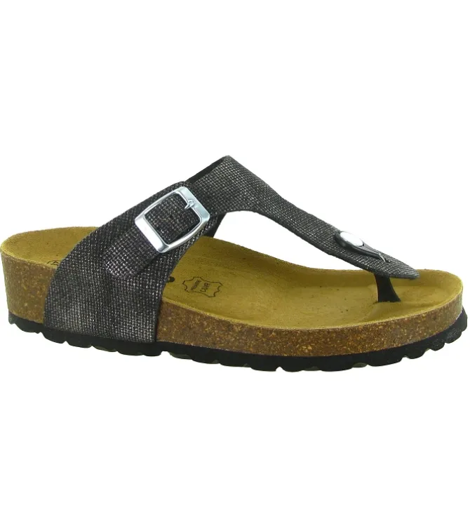 sandales et nu pieds - Mule Sabot - femme - Cuir - Noir - Armando