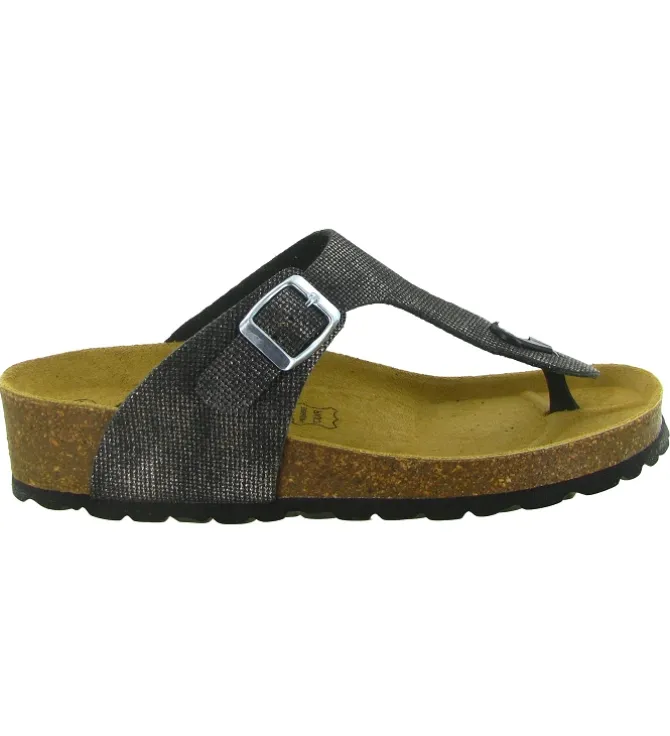 sandales et nu pieds - Mule Sabot - femme - Cuir - Noir - Armando