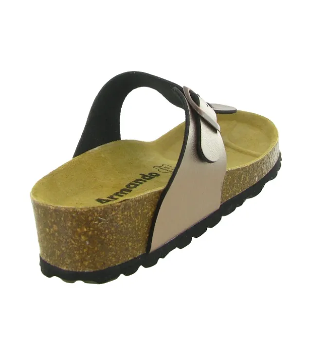 sandales et nu pieds - Mule Sabot - femme - Cuir - Bronze - Armando