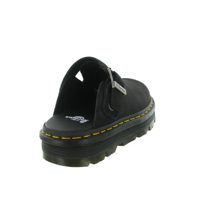 sandales et nu pieds - Mule Sabot - femme - Nubuck - Noir - Doc martens