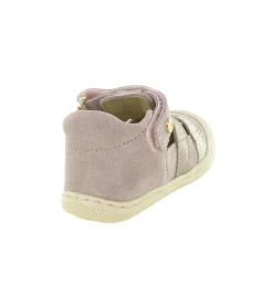 sandales et nu pieds - Semelle souple - bebe fille - Cuir laminé - Rose - Naturino