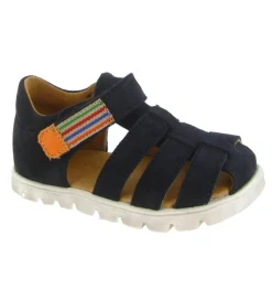sandales et nu pieds - Semelle souple - bebe garcon - Cuir - Bleu Marine - Froddo