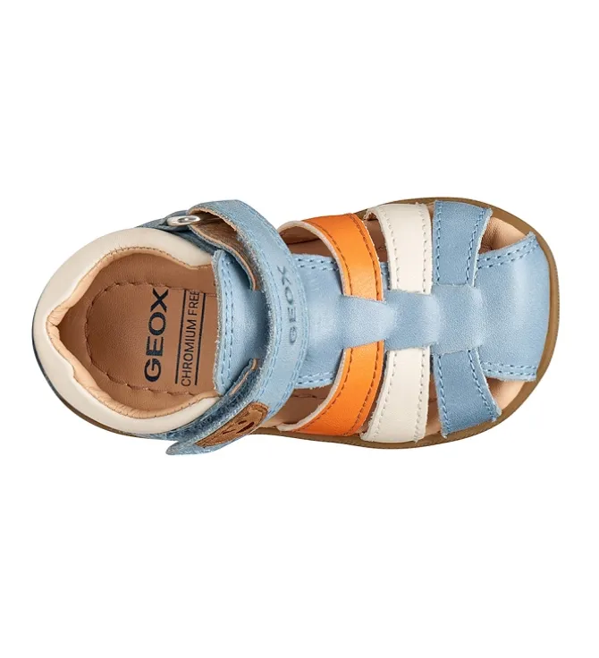 sandales et nu pieds - Semelle souple - bebe garcon - Cuir - Bleu - Geox