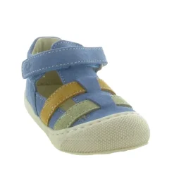 sandales et nu pieds - Semelle souple - bebe garcon - Nubuck - Bleu - Naturino