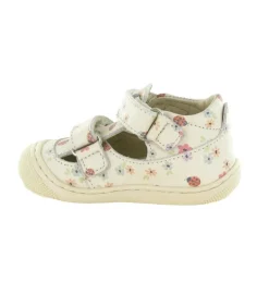 sandales et nu pieds - Semelle souple - bebe fille - Cuir - Crème - Naturino