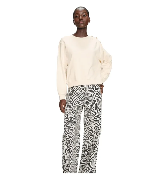 sweat - SANS CAPUCHE - vetement femme - Coton - Blanc - Grace and mila