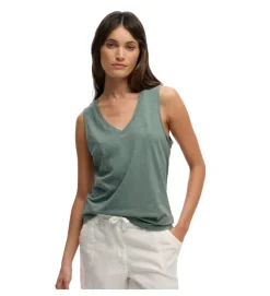 tee shirt - DEBARDEUR - vetement femme - Coton - Vert - Superdry