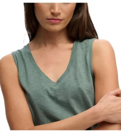 tee shirt - DEBARDEUR - vetement femme - Coton - Vert - Superdry