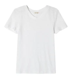 tee shirt - MANCHE COURTE - vetement femme - Coton - Blanc - American vintage