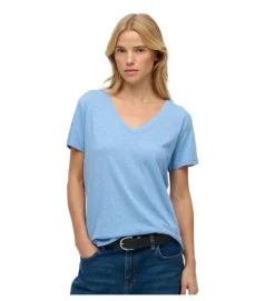 tee shirt - MANCHE COURTE - vetement femme - Coton - Bleu - Superdry