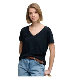 tee shirt - MANCHE COURTE - vetement femme - Coton - Bleu Marine - Superdry