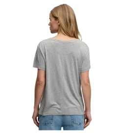 tee shirt - MANCHE COURTE - vetement femme - Coton - Gris - Superdry